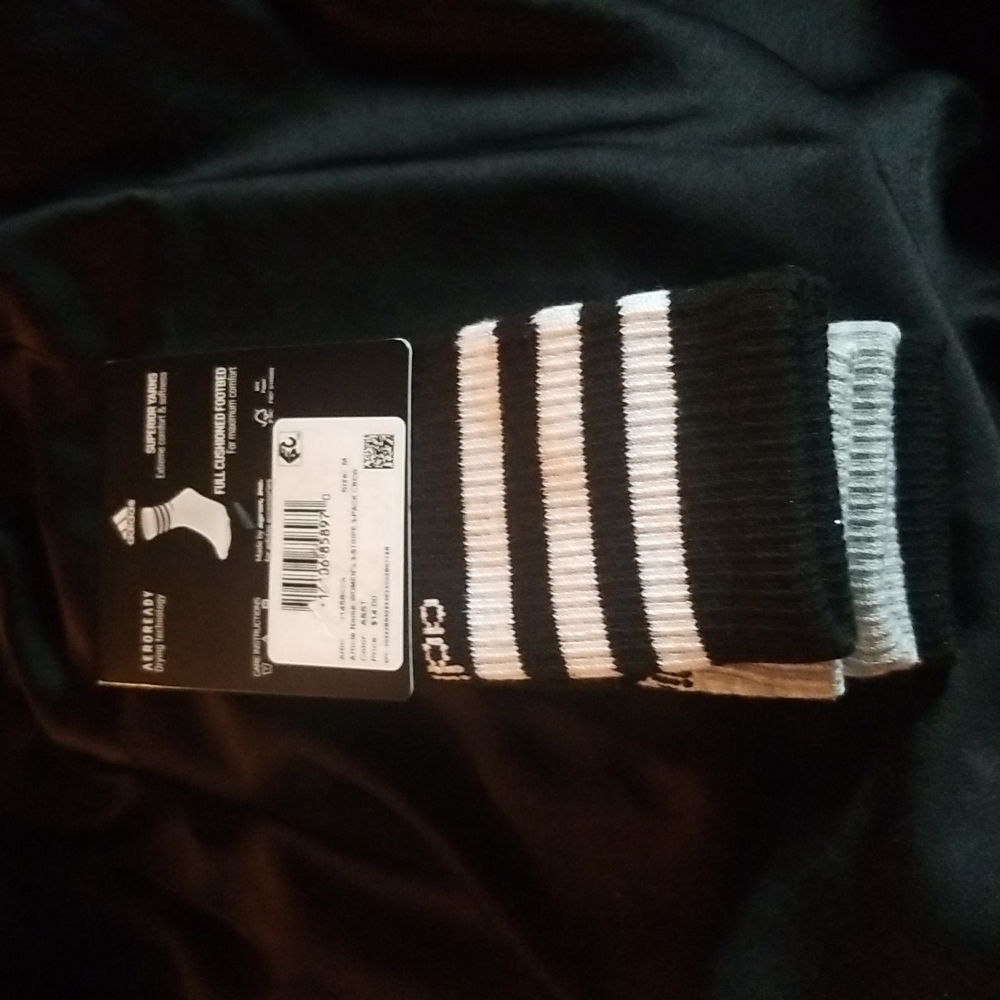 Adidas 3 pack crew socks sz. 5-10 black & gray - Picture 4 of 11